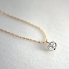 画像4: 【K18】 ぷっくりボタンカットのダイヤモンド ネックレス (4)