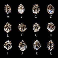 画像2: *TSUBOMI*ダイヤモンドクォーツ スタッドピアス 片耳ずつ選択 （9） (2)