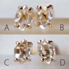 画像3: *TSUBOMI*ダイヤモンドクォーツ スタッドピアス 片耳ずつ選択 （10） (3)